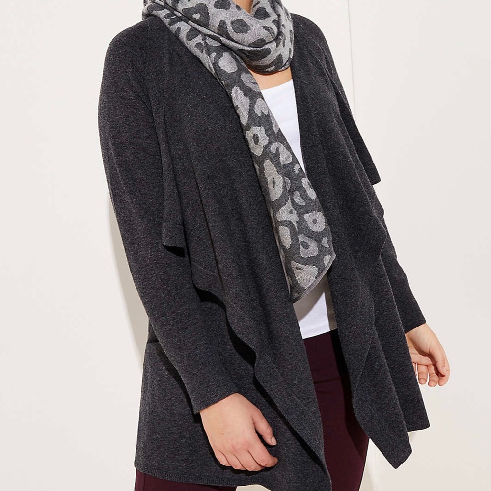 LOFT Gray Cardigan